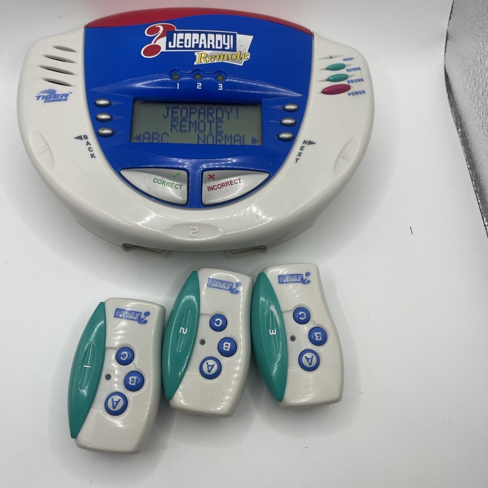 Tiger Games Jeopardy Remote Electronic Handheld Game Hasbro‎ 2003